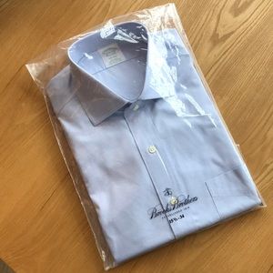 NWT Brooks Brothers Non-Iron Light Blue Shirt